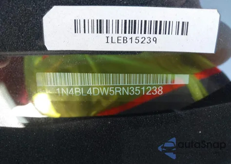 2024 Nissan Altima Sv Intelligent Awd from USA, damaged, VIN 1N4BL4DW5RN351238